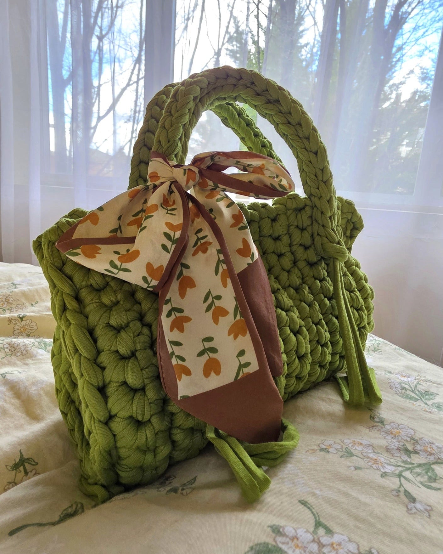 The Little Bow Bag - Green