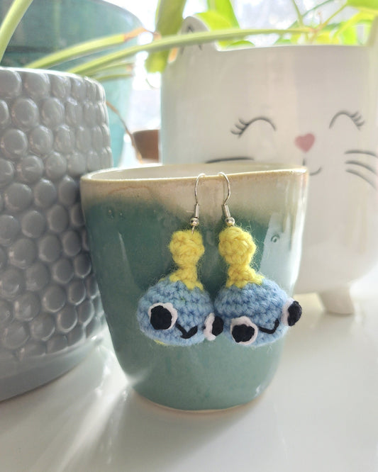 Sonic Chao Crochet Earrings