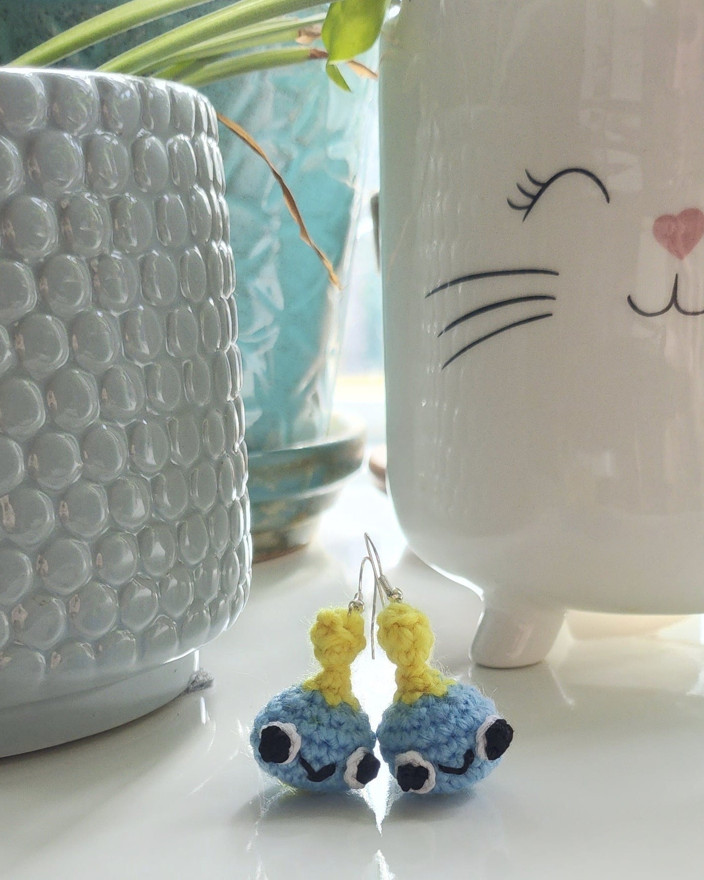 Sonic Chao Crochet Earrings