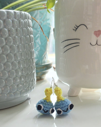 Sonic Chao Crochet Earrings