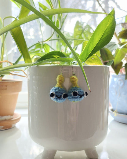 Sonic Chao Crochet Earrings