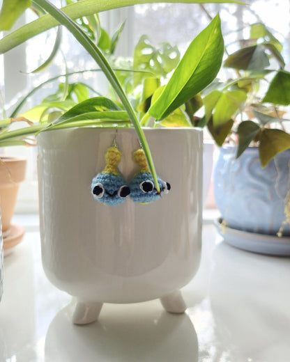 Sonic Chao Crochet Earrings