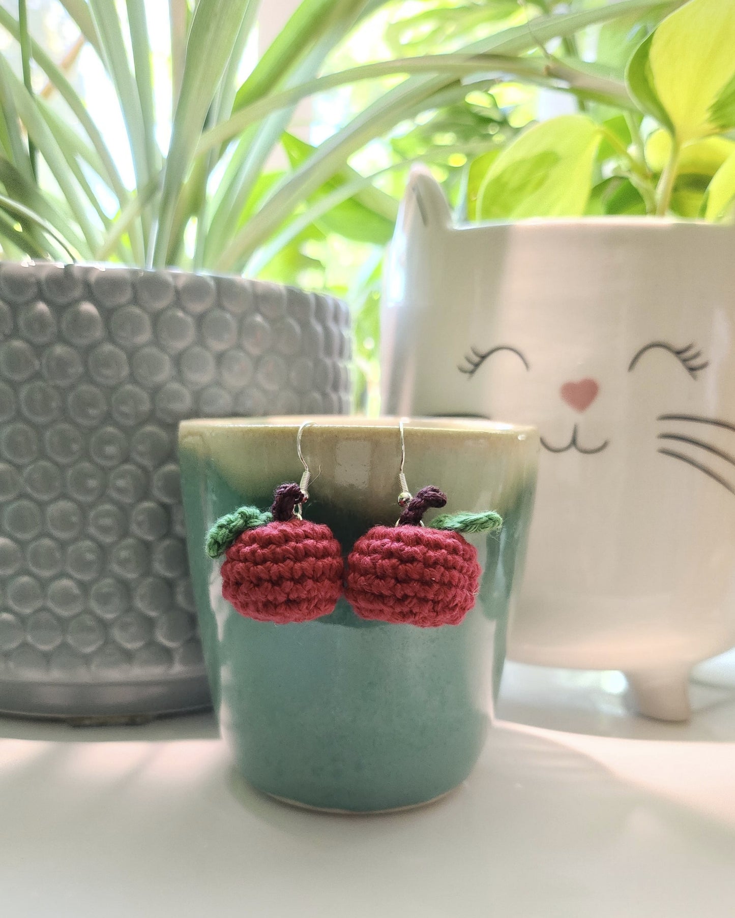 Granny Apple Earrings
