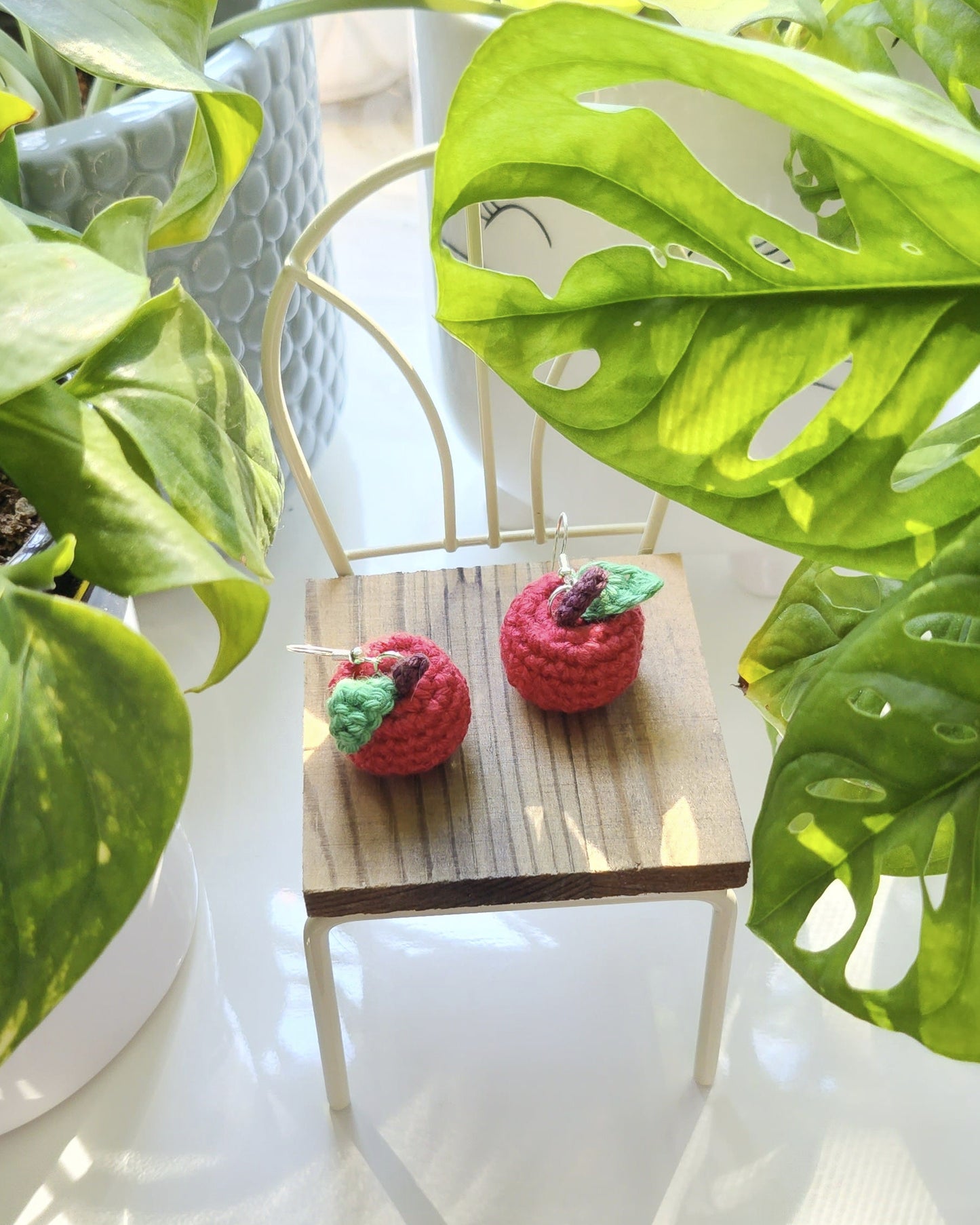 Granny Apple Earrings