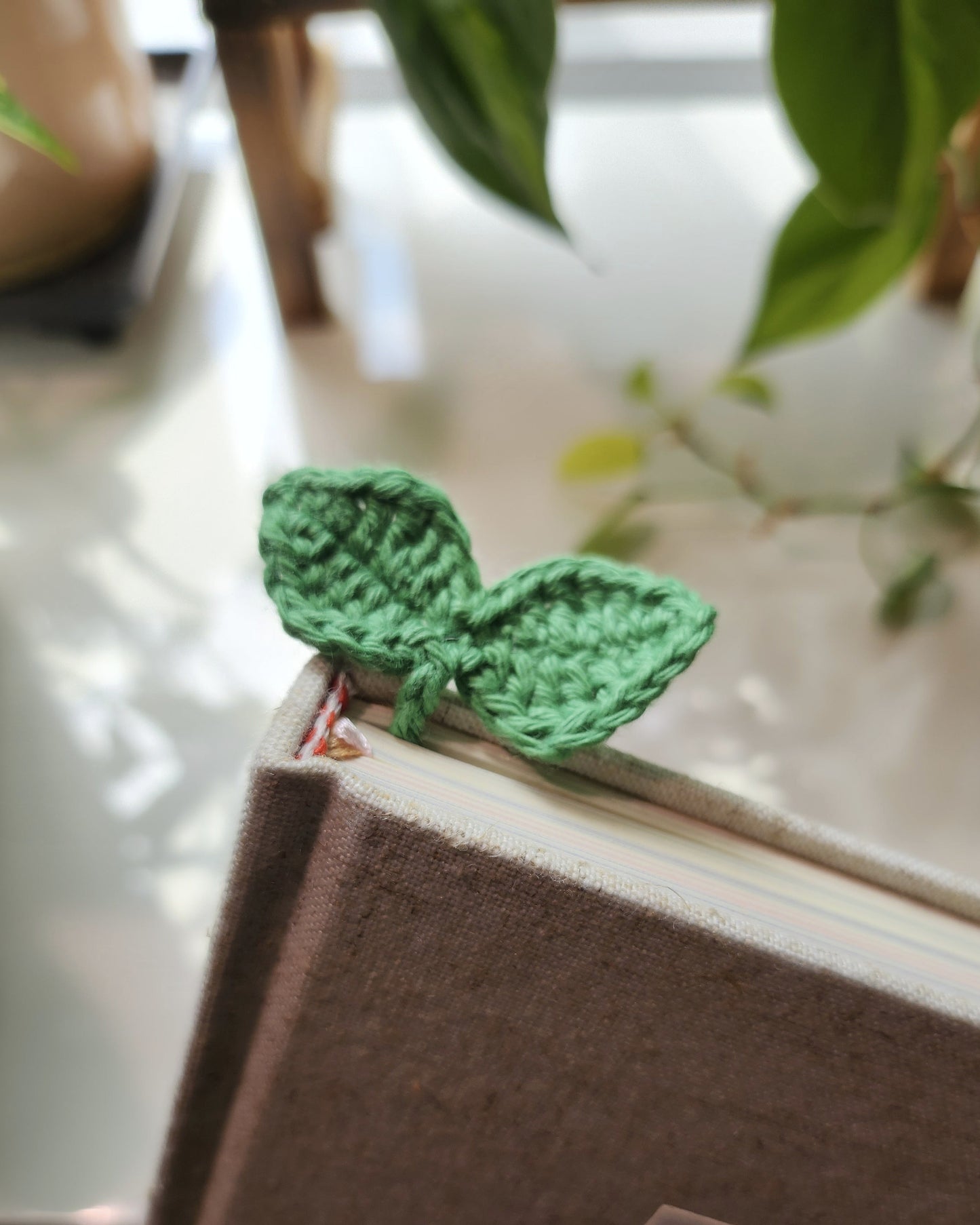 Mini Sprout Crochet Bookmark