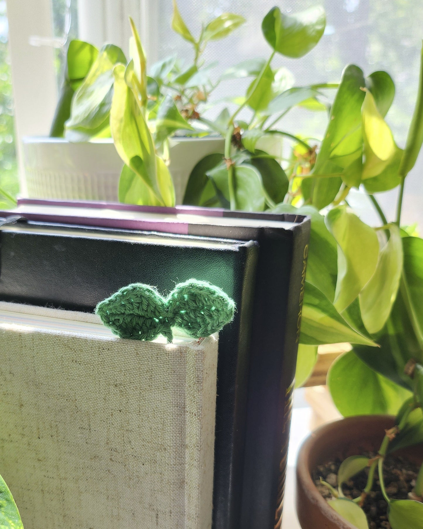 Mini Sprout Crochet Bookmark