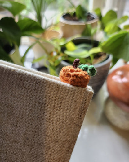 Pumpkin Patch Crochet Bookmark