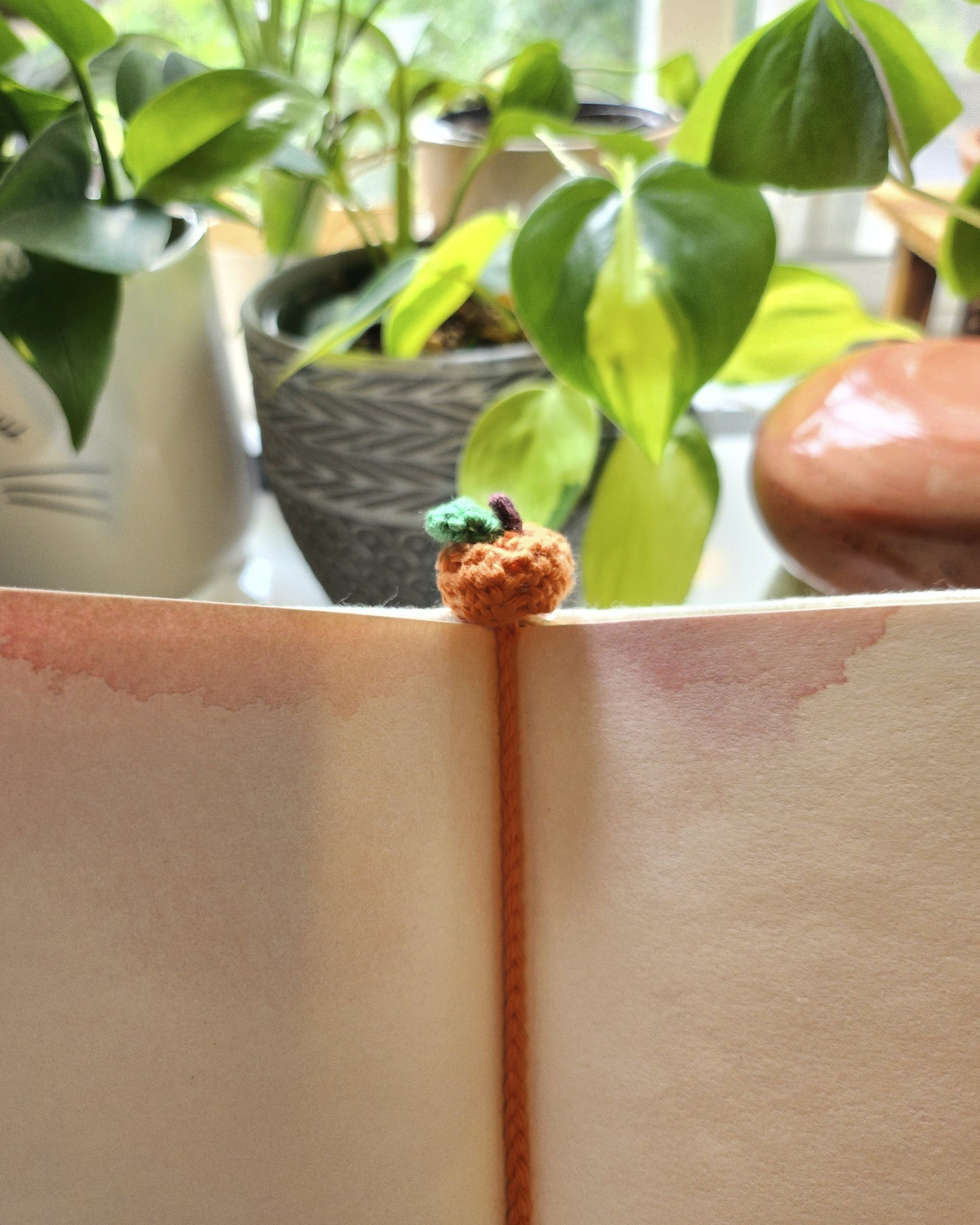 Pumpkin Patch Crochet Bookmark