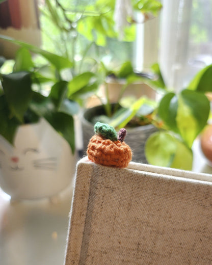 Pumpkin Patch Crochet Bookmark