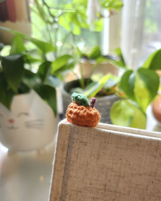Pumpkin Patch Crochet Bookmark