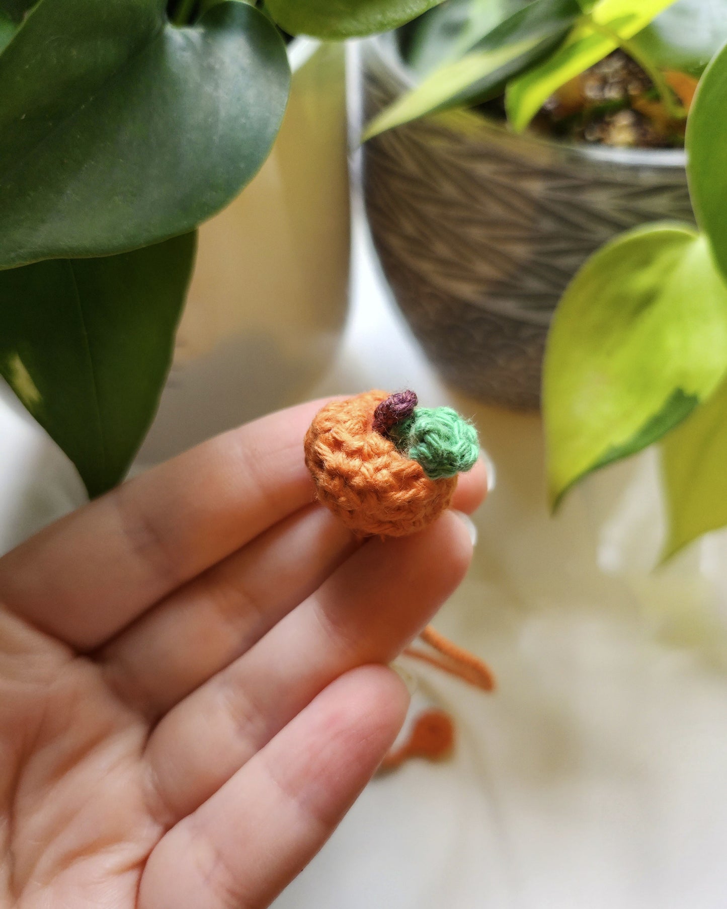 Pumpkin Patch Crochet Bookmark