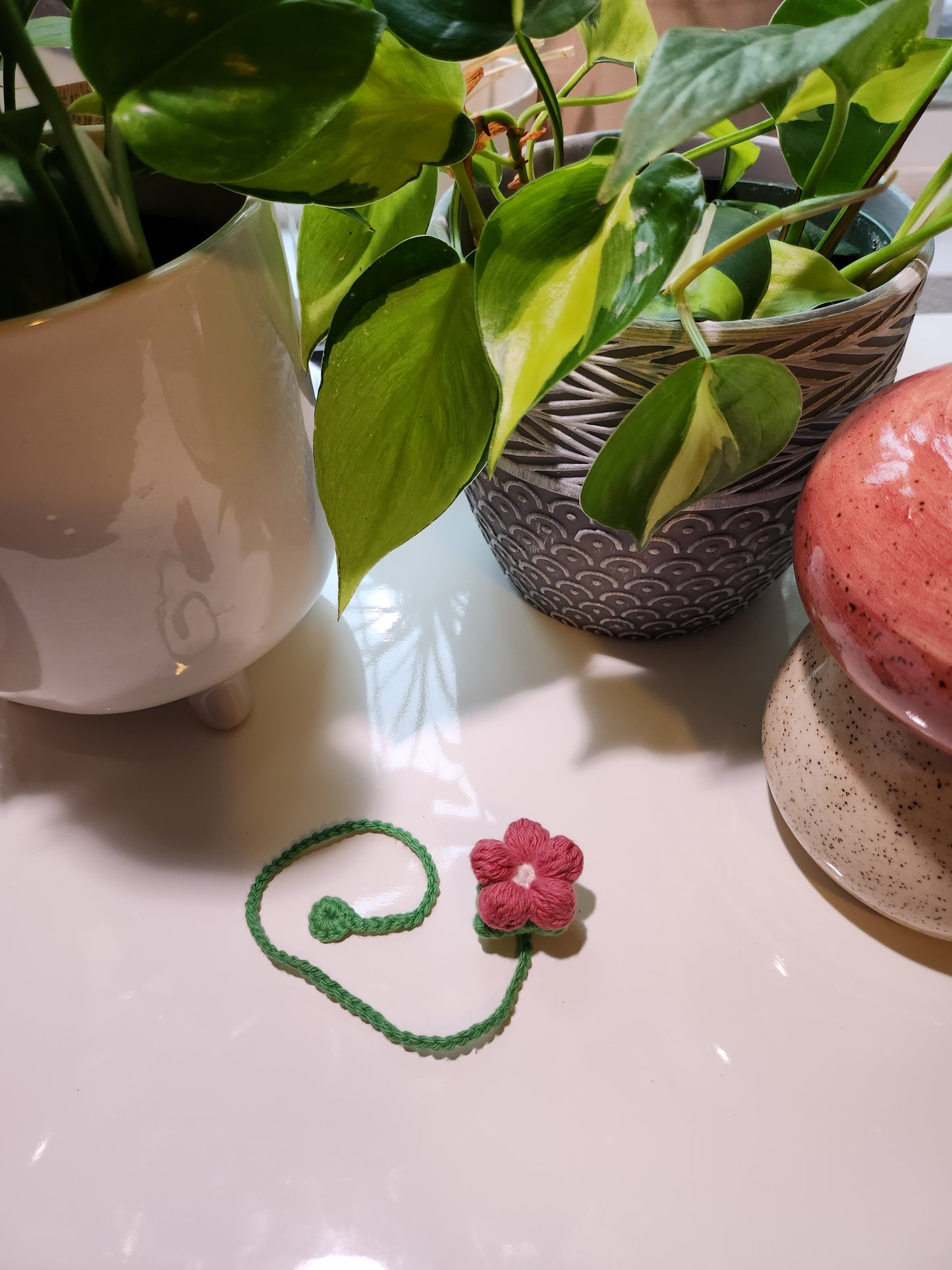 Bug the Frog Crochet Bookmark