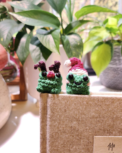 Bug the Frog Crochet Bookmark