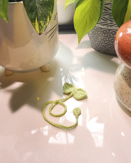 Mini Sprout Crochet Bookmark