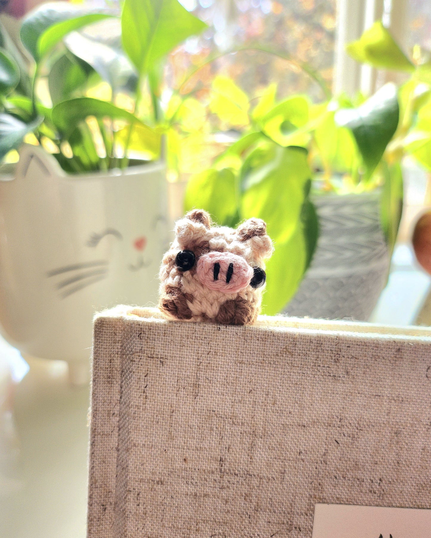 Tater the Cow Bookmark Crochet Pattern