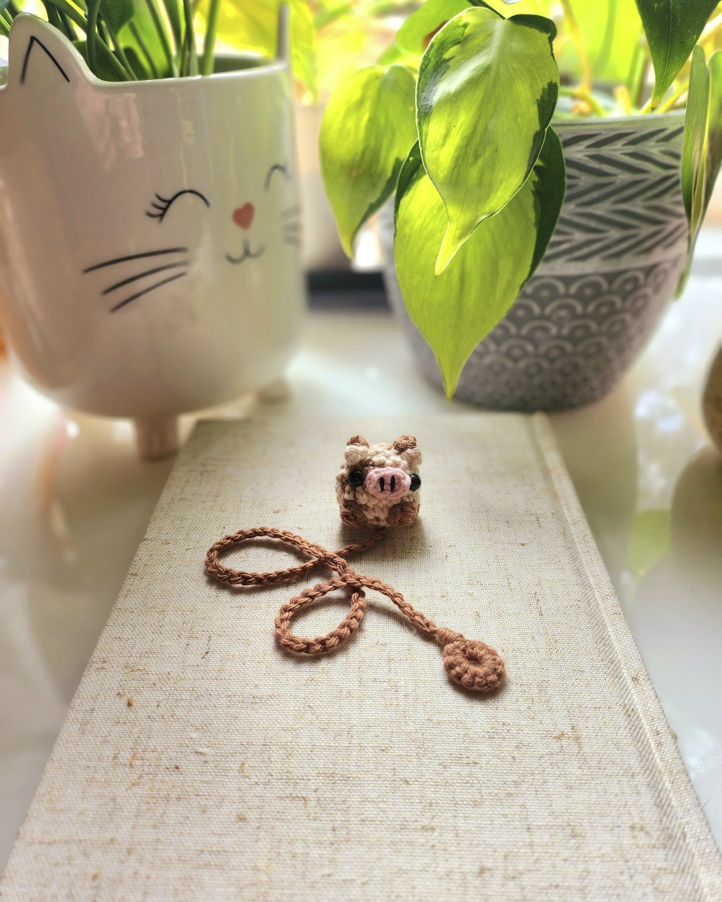 Tater the Cow Bookmark Crochet Pattern