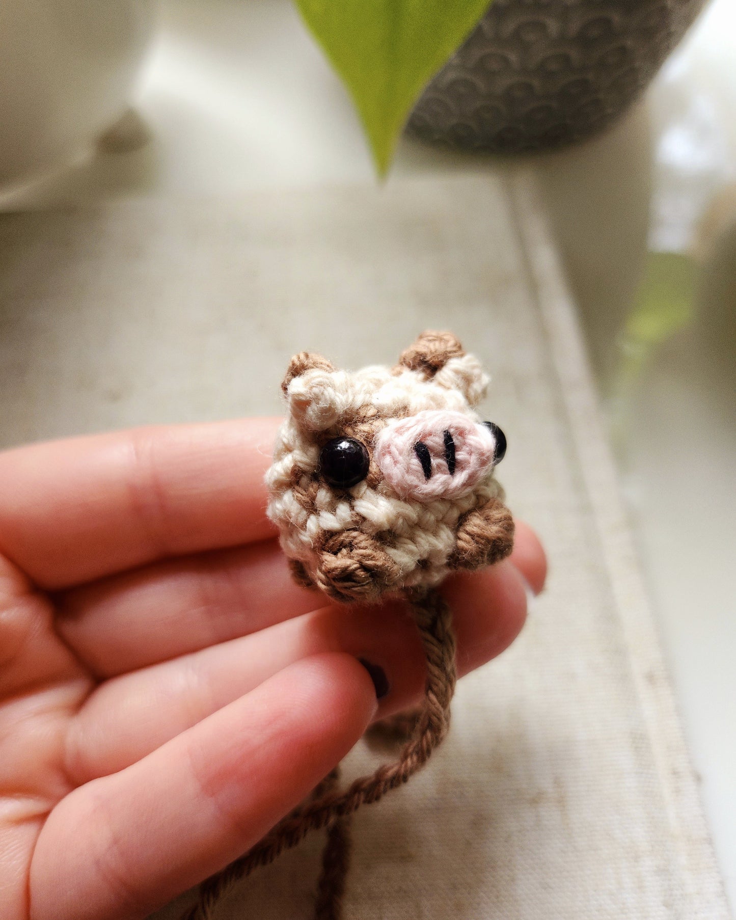 Tater the Cow Bookmark Crochet Pattern