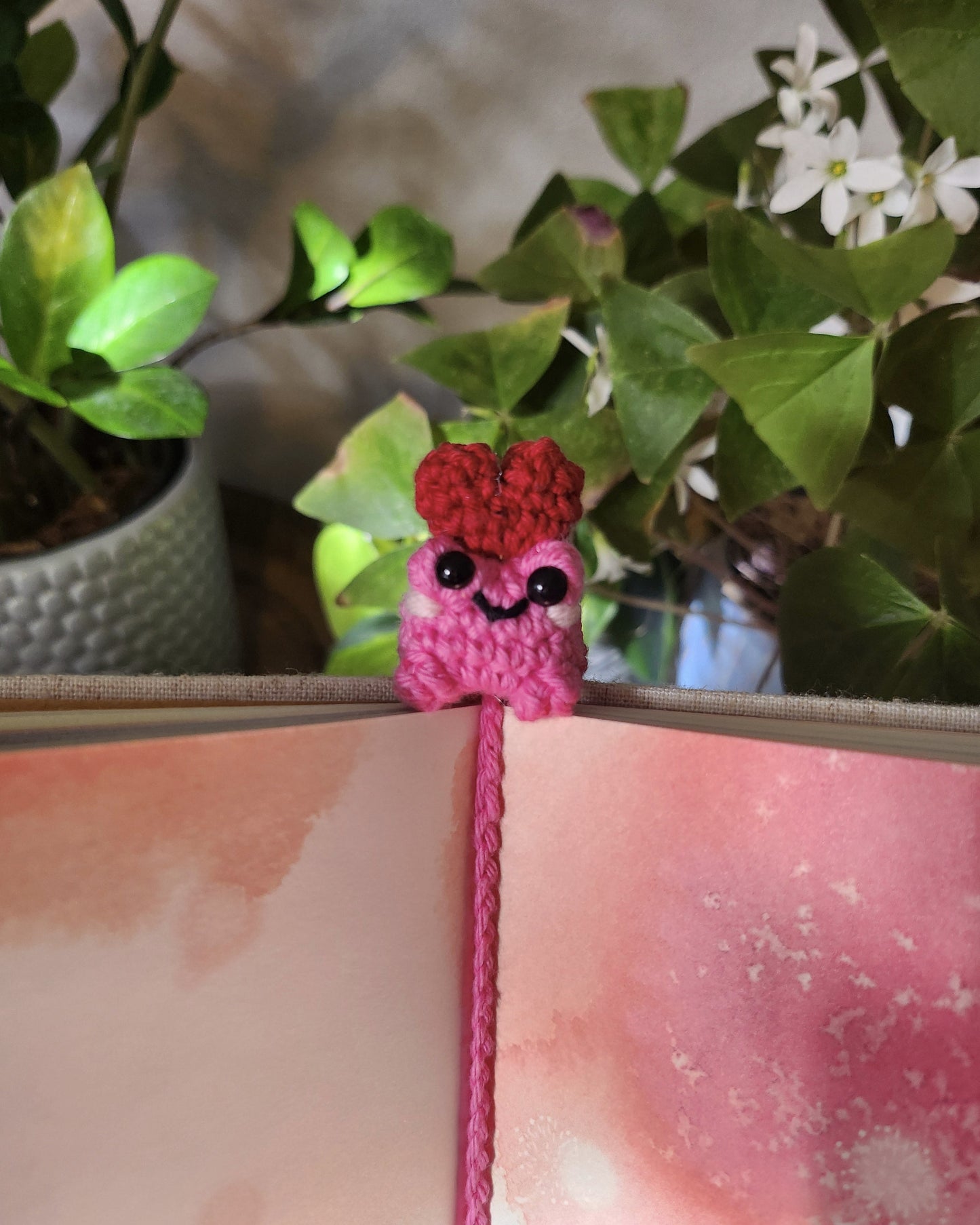 Bug the Frog Crochet Bookmark