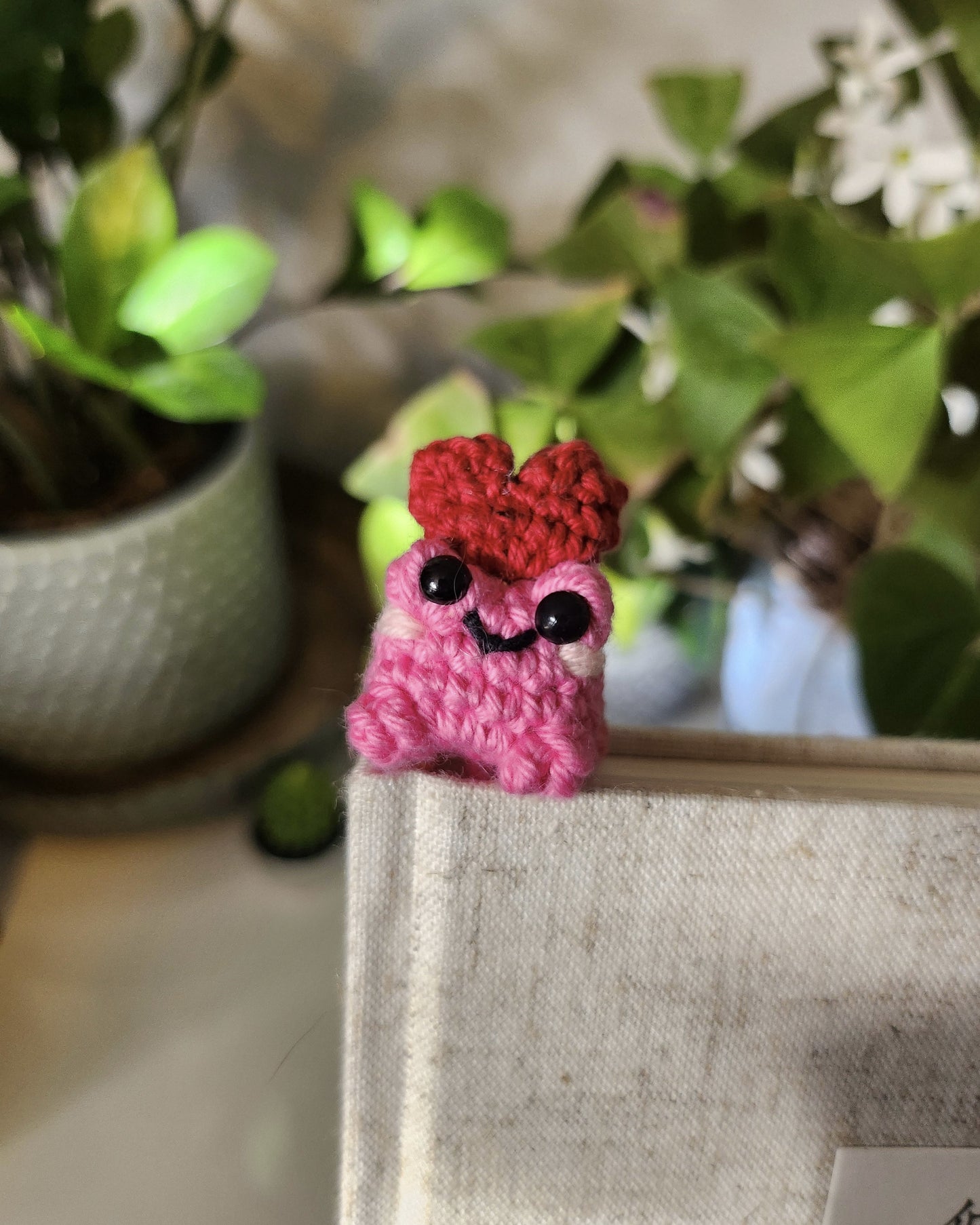 Bug the Frog Crochet Bookmark
