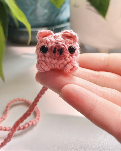 Poppy the Pig Bookmark Crochet Pattern