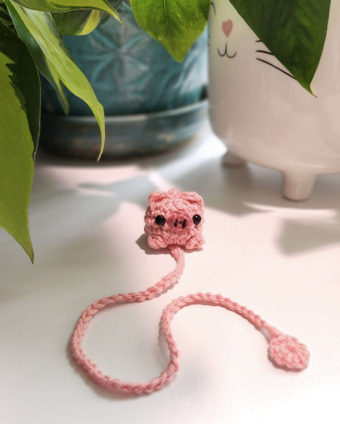Poppy the Pig Bookmark Crochet Pattern
