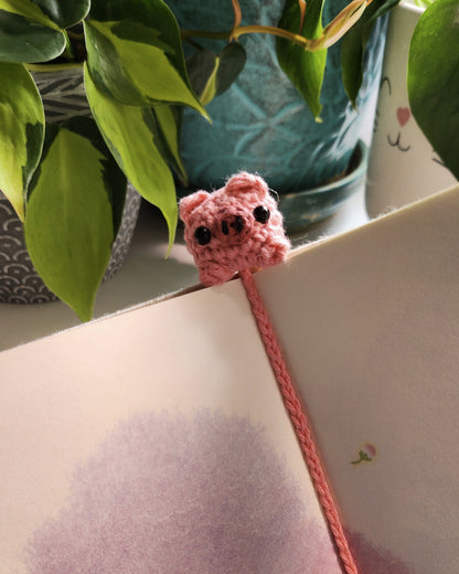 Poppy the Pig Bookmark Crochet Pattern