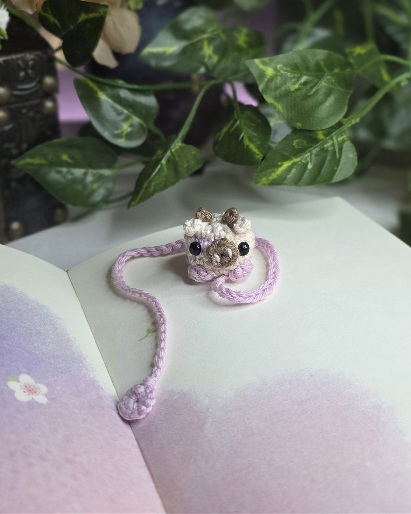 Tater the Cow Bookmark Crochet Pattern