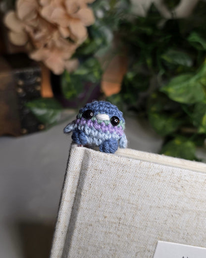 Pebble the Bird Crochet Bookmark
