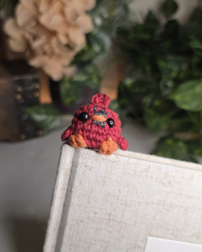 Pebble the Bird Crochet Bookmark