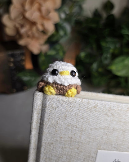 Pebble the Bird Crochet Bookmark