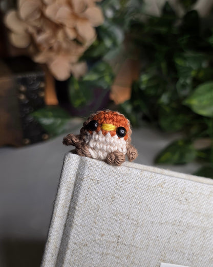 Pebble the Bird Crochet Bookmark