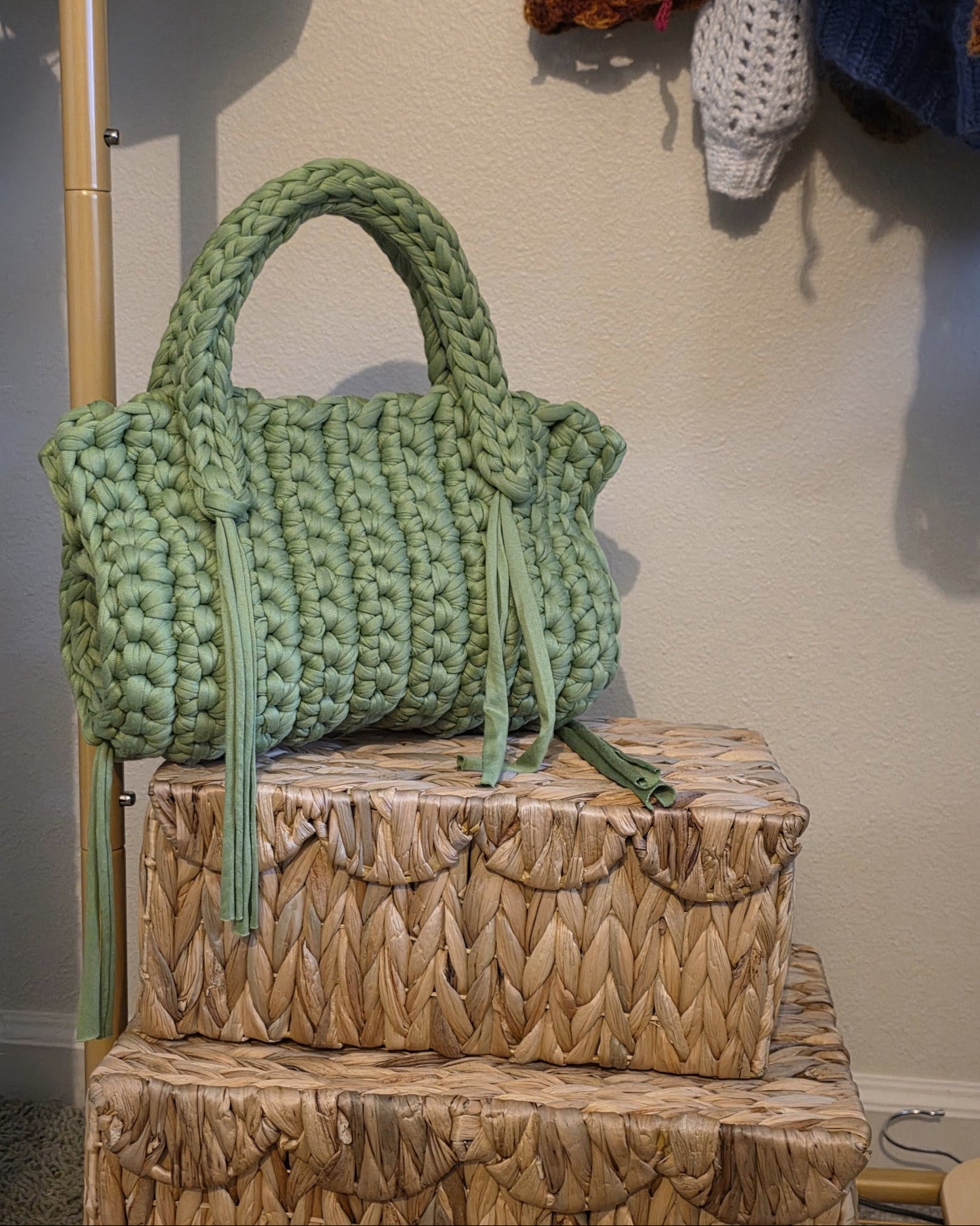 The Little Bow Bag - Green