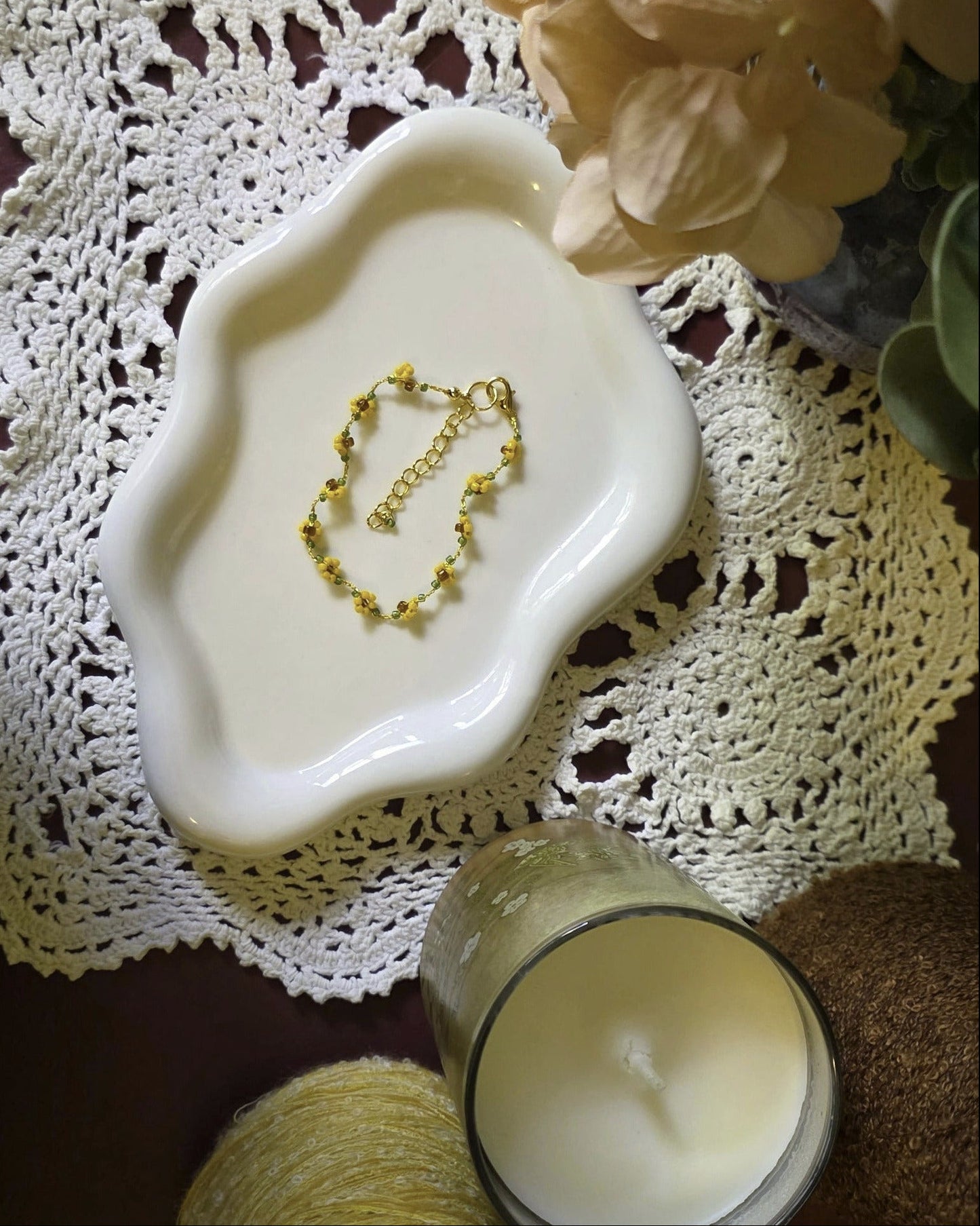 Alway Sunny Sunflower Bracelet