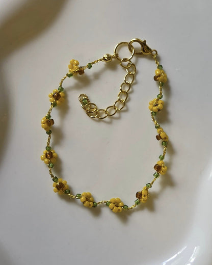 Alway Sunny Sunflower Bracelet