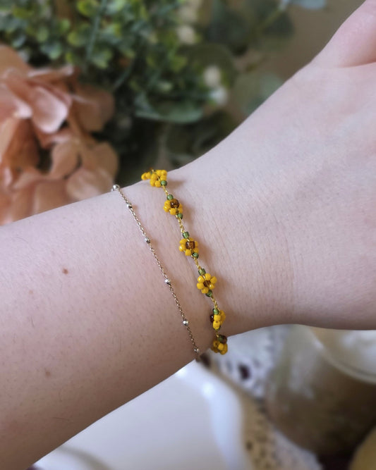 Alway Sunny Sunflower Bracelet