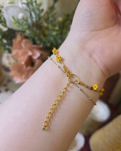 Alway Sunny Sunflower Bracelet