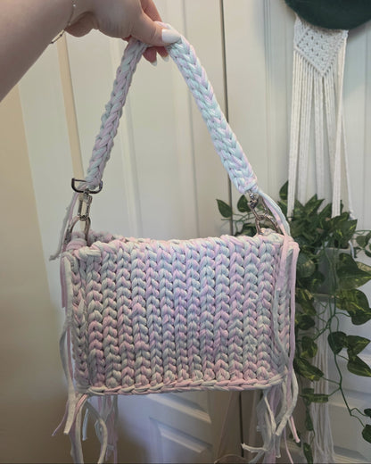 The Storybook Bag - Mint + Pink