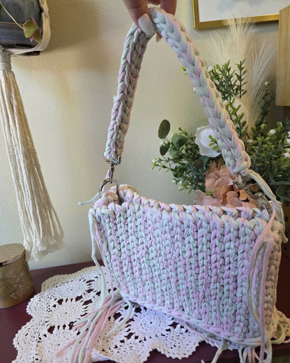 The Storybook Bag - Mint + Pink