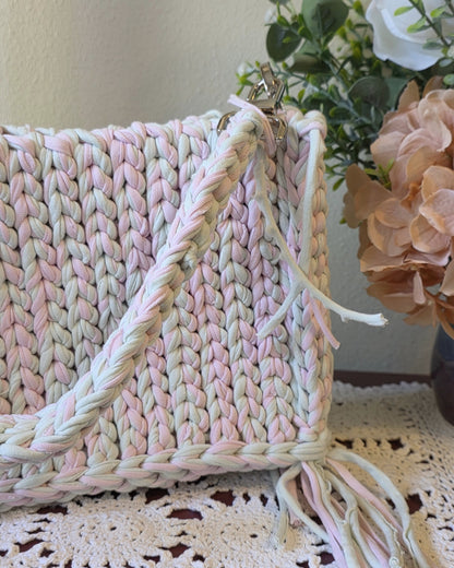 The Storybook Bag - Mint + Pink