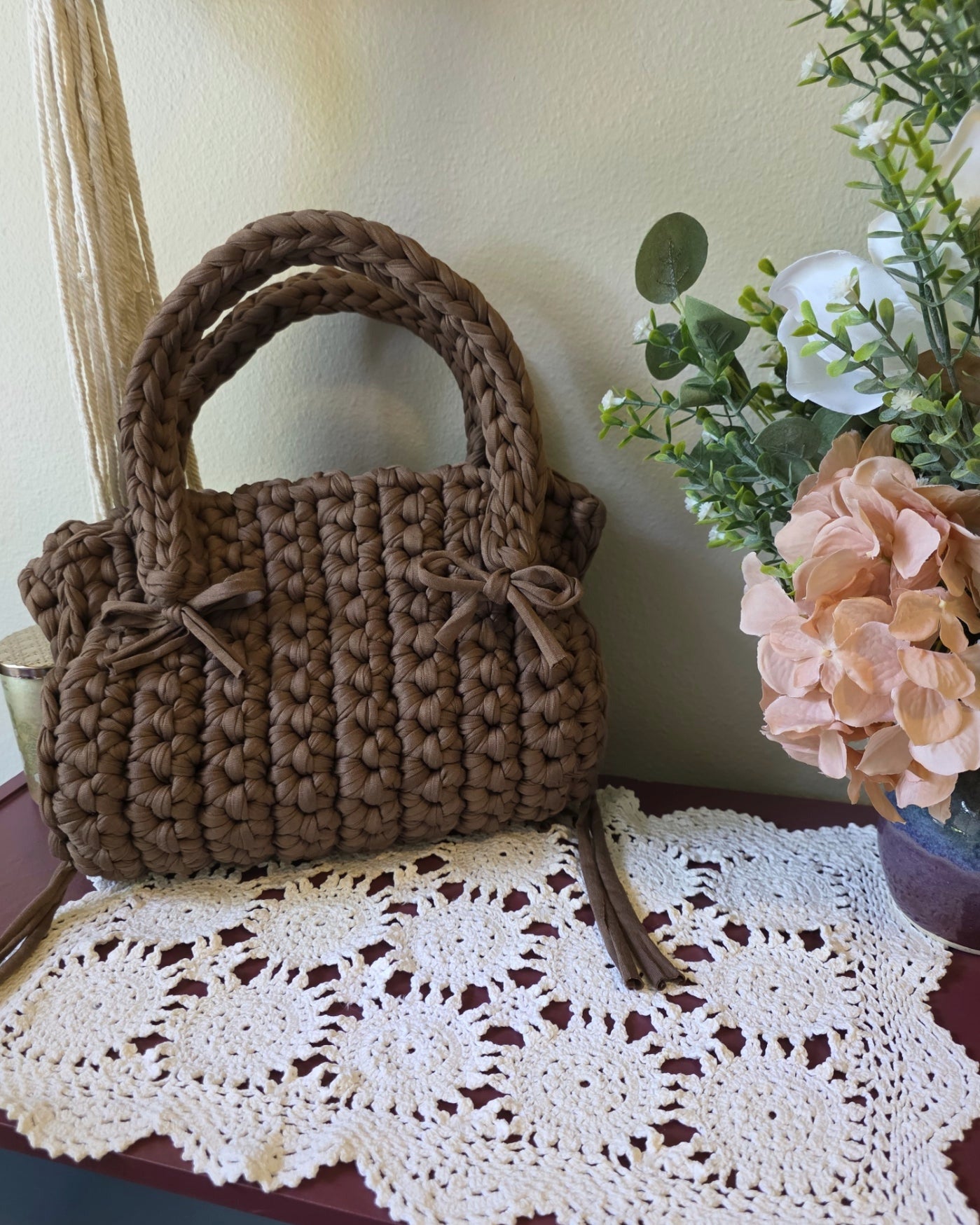 The Little Bow Bag - Brown