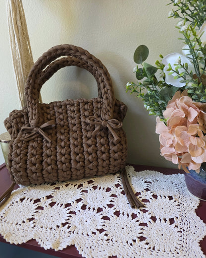The Little Bow Bag - Brown