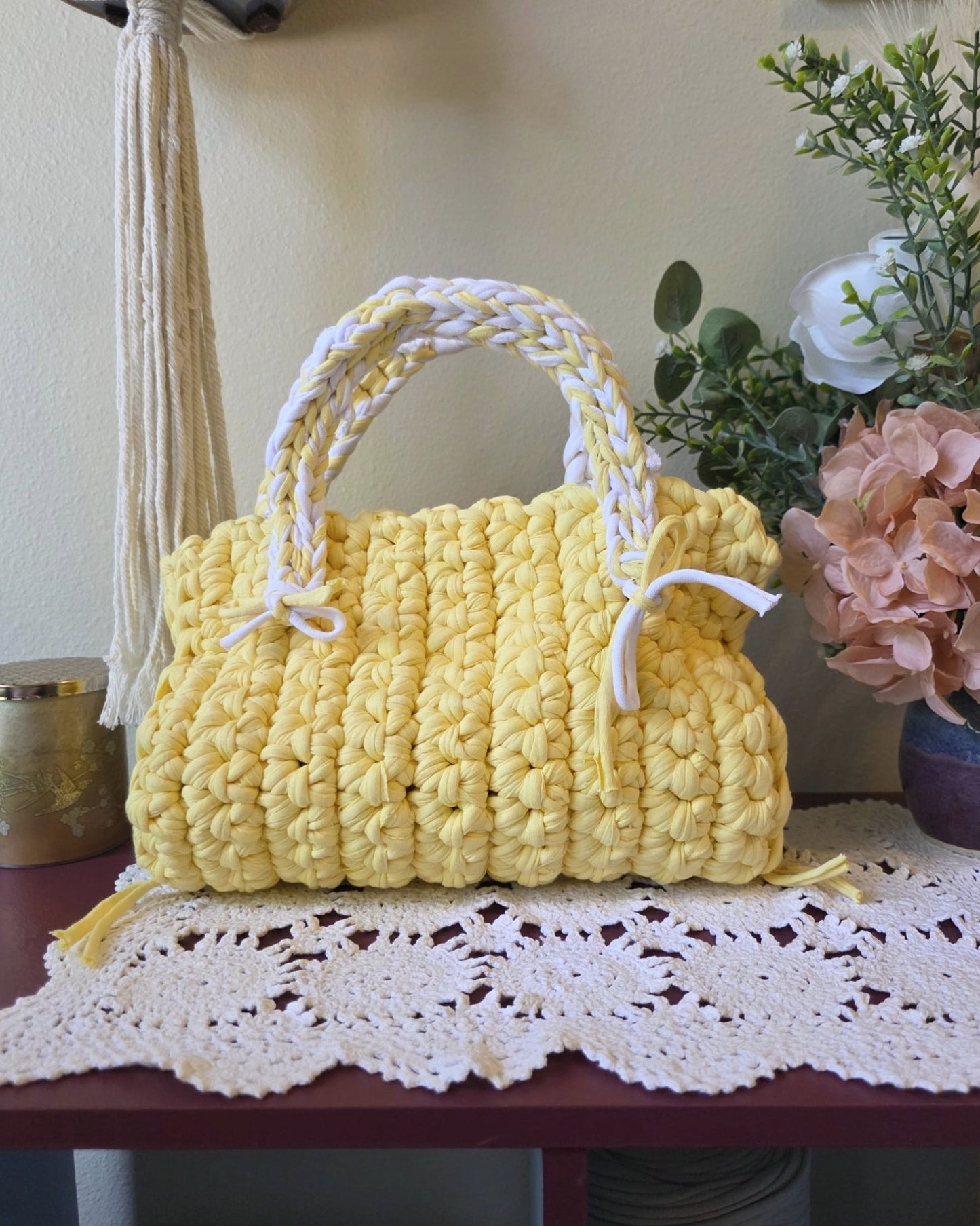The Little Bow Bag - Butter Yellow