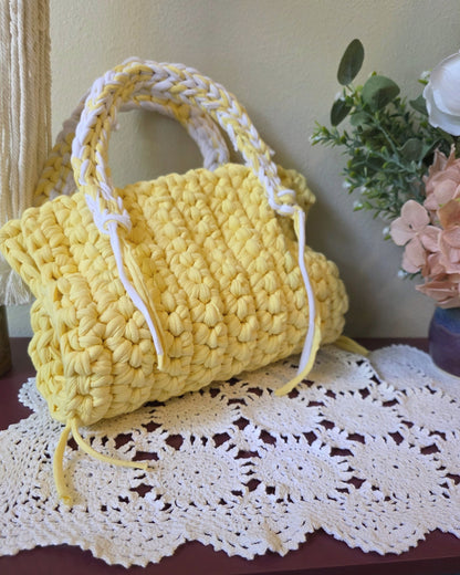 The Little Bow Bag - Butter Yellow