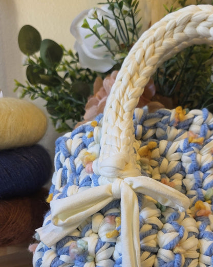The Little Bow Bag - Blue Confetti